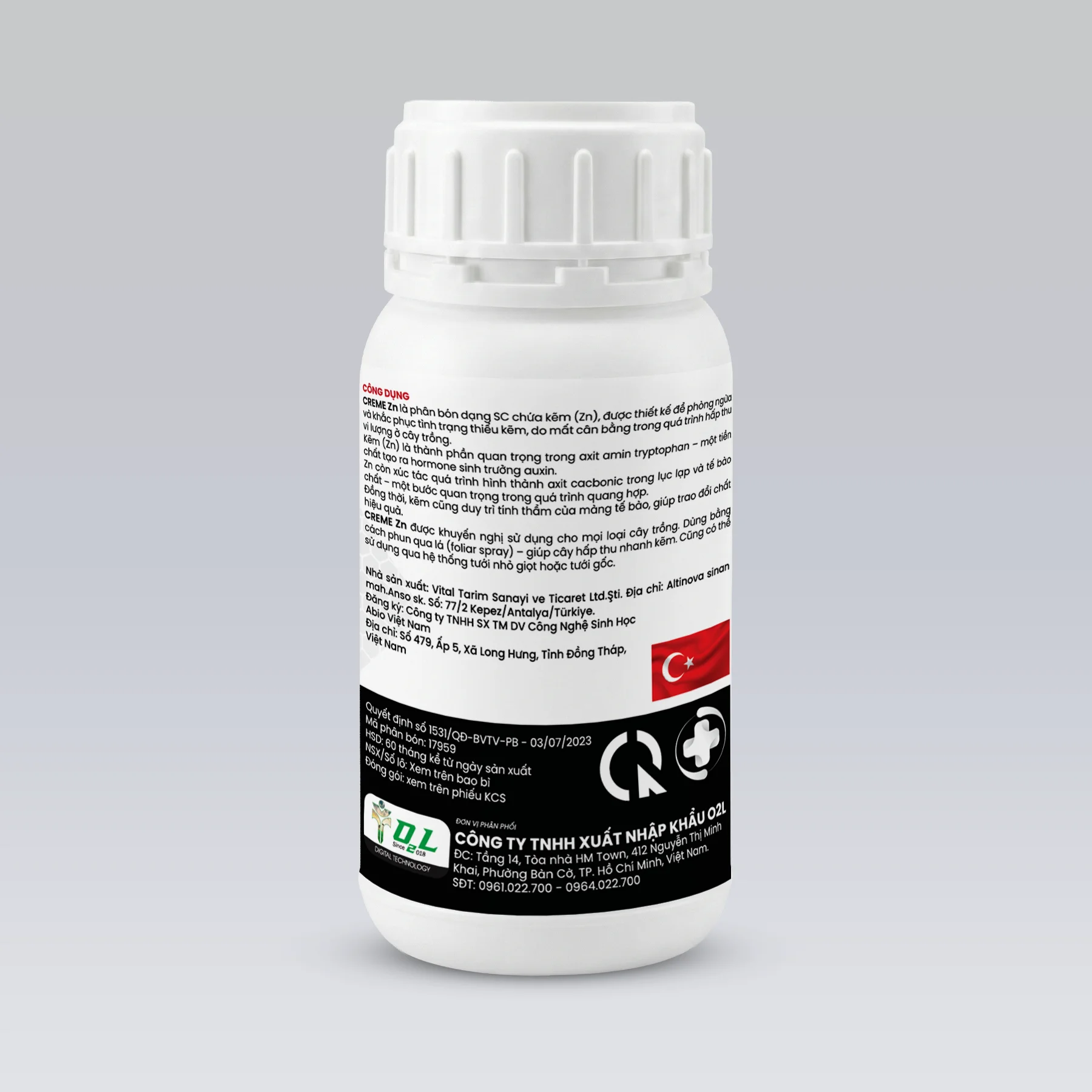 CREME ZN – Tăng trưởng rễ thân lá, ra hoa đậu trái