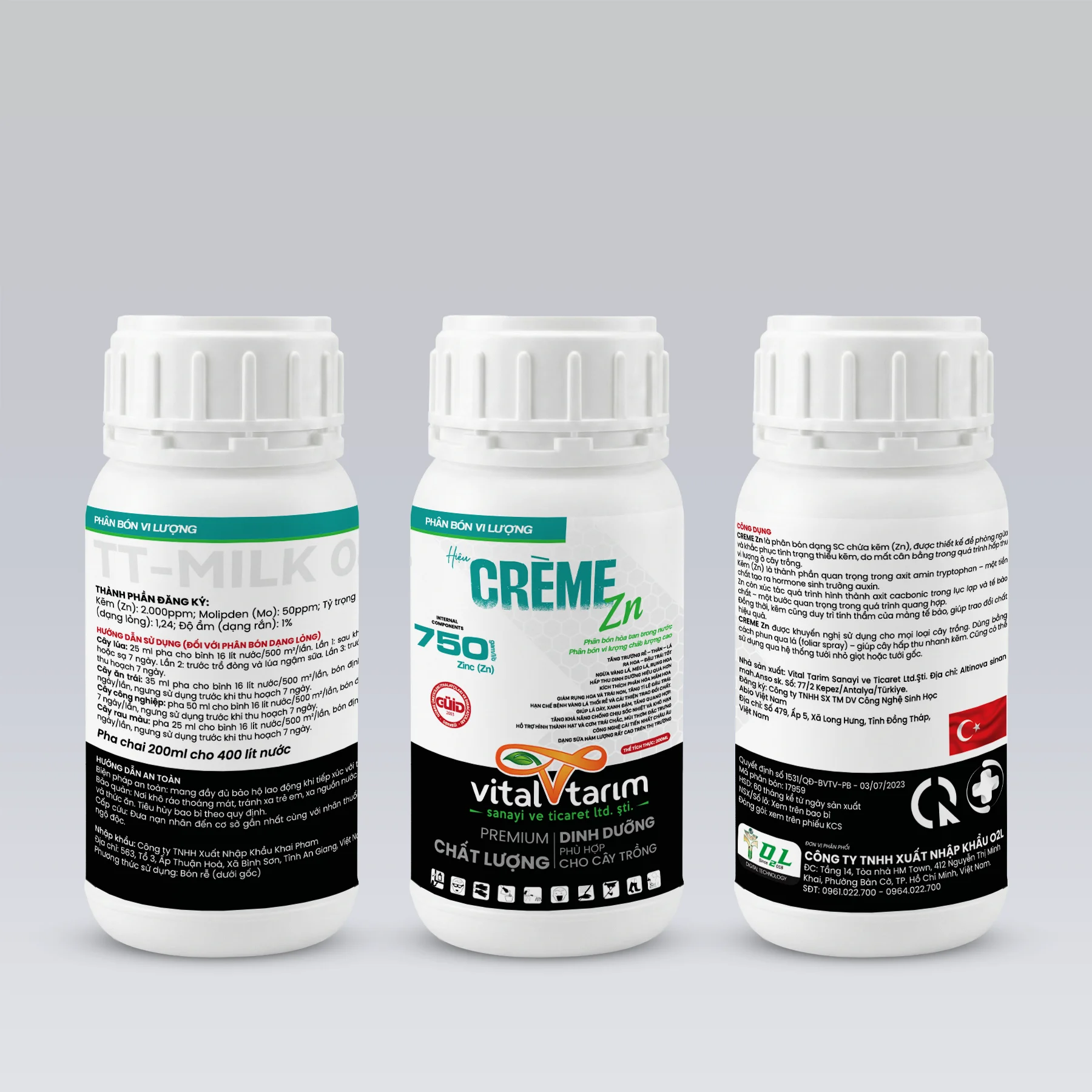 CREME ZN – Tăng trưởng rễ thân lá, ra hoa đậu trái