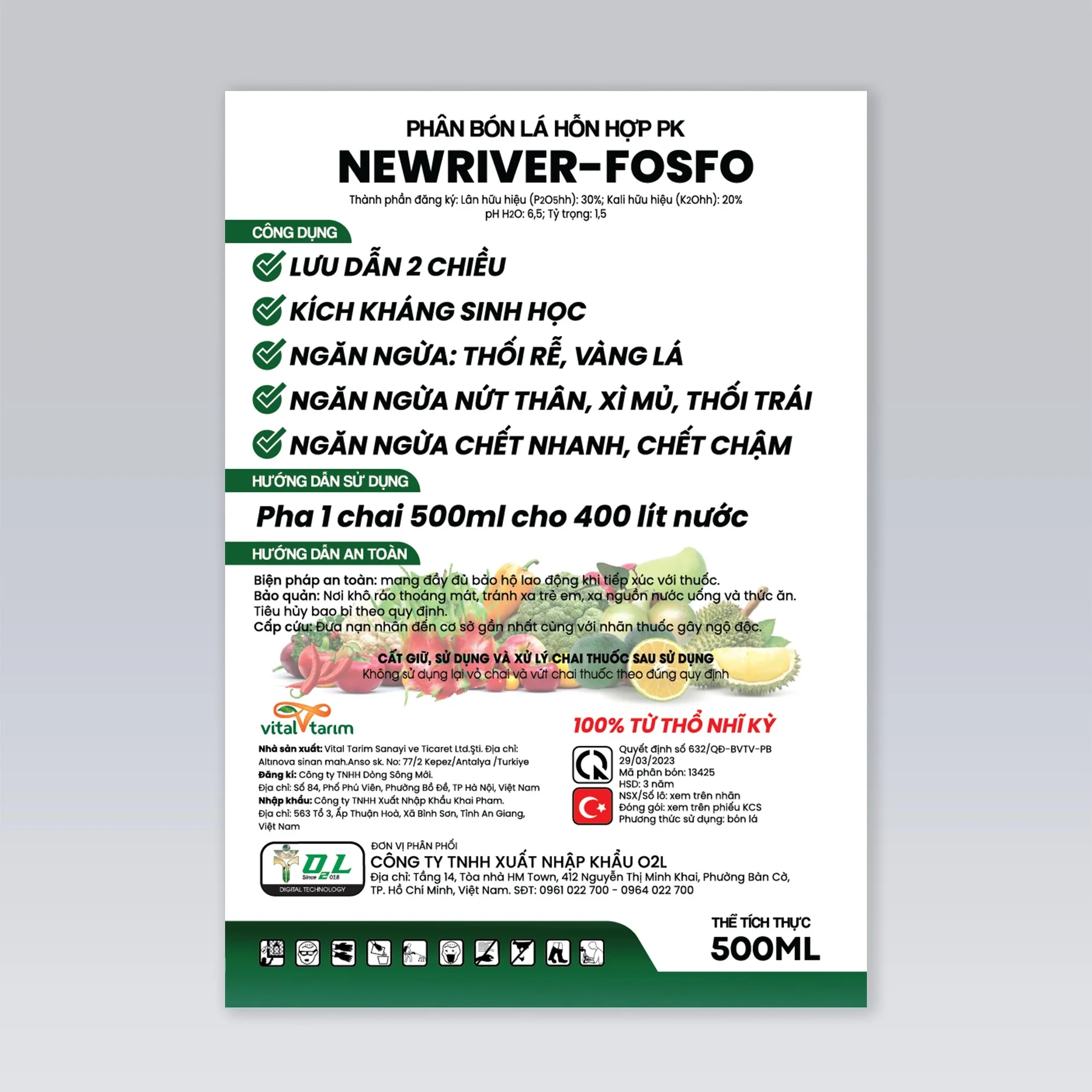 VITAL PHYTOP – Ngăn ngừa thối rễ, vàng lá