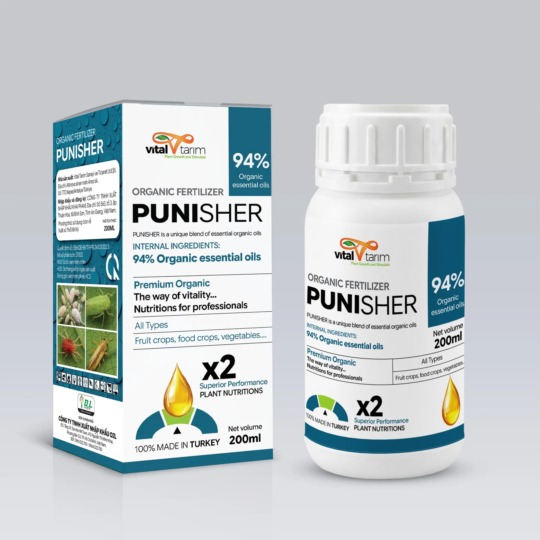 Punisher 200ml - Dầu hữu cơ hỗ trợ diệt côn trùng 