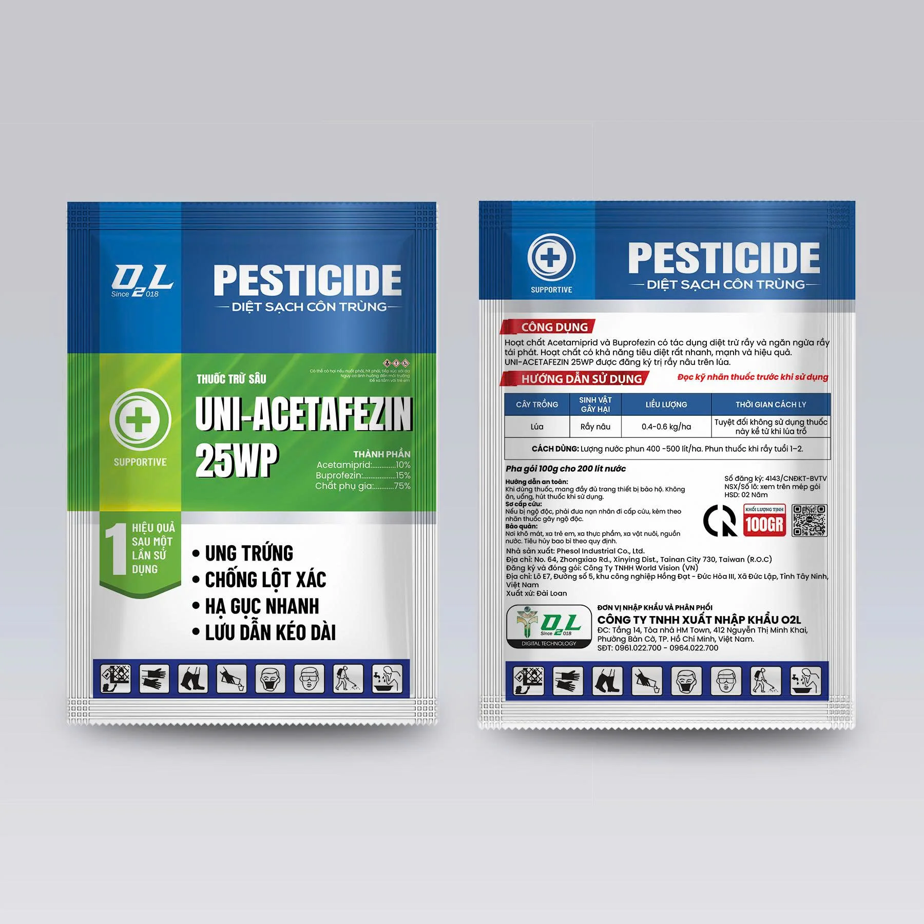 UNI-ACETAFEZIN 25WP – Đặc trị rầy nâu