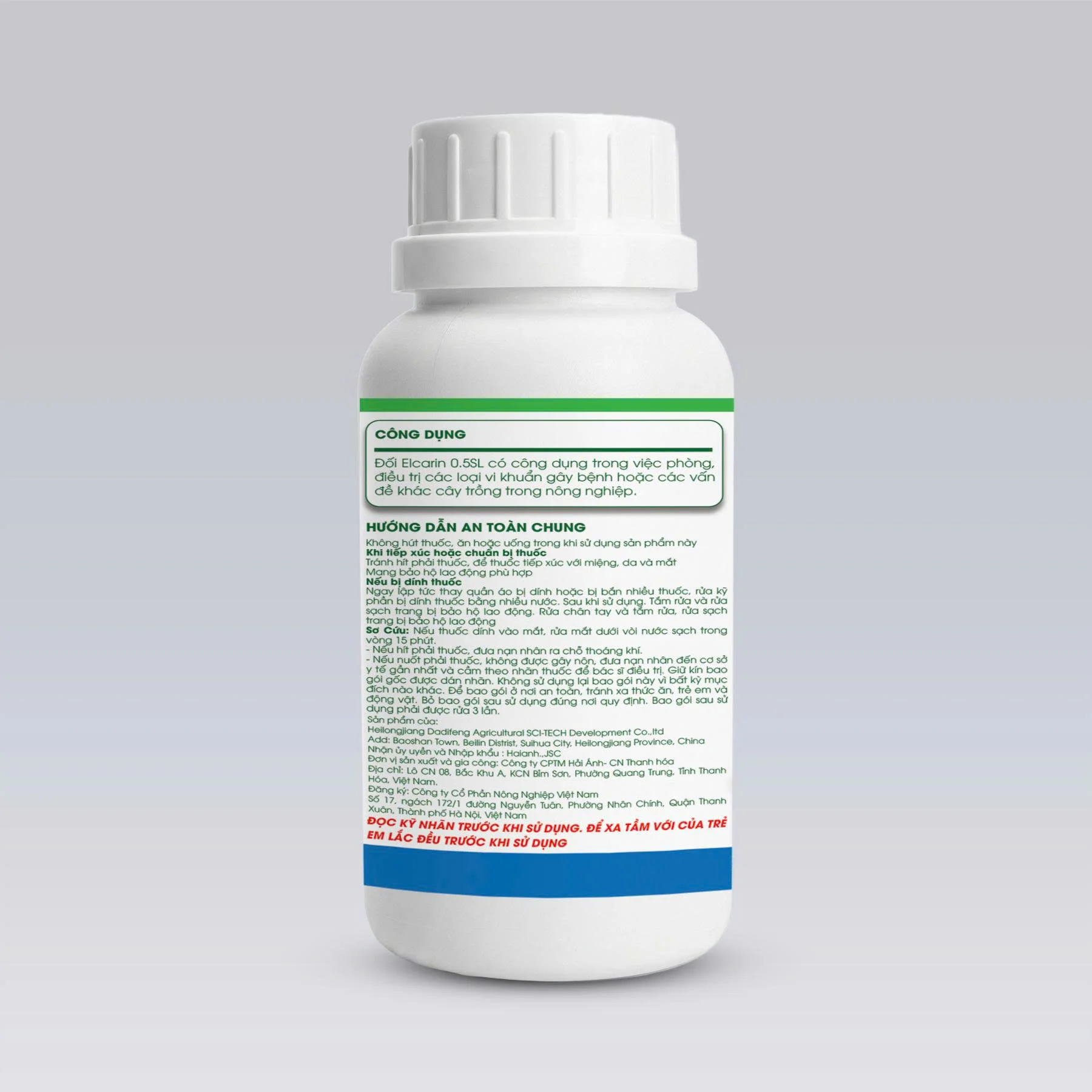 ELCARIN 0.5SL – ĐẶC TRỊ ĐẠO ÔN & VI KHUẨN