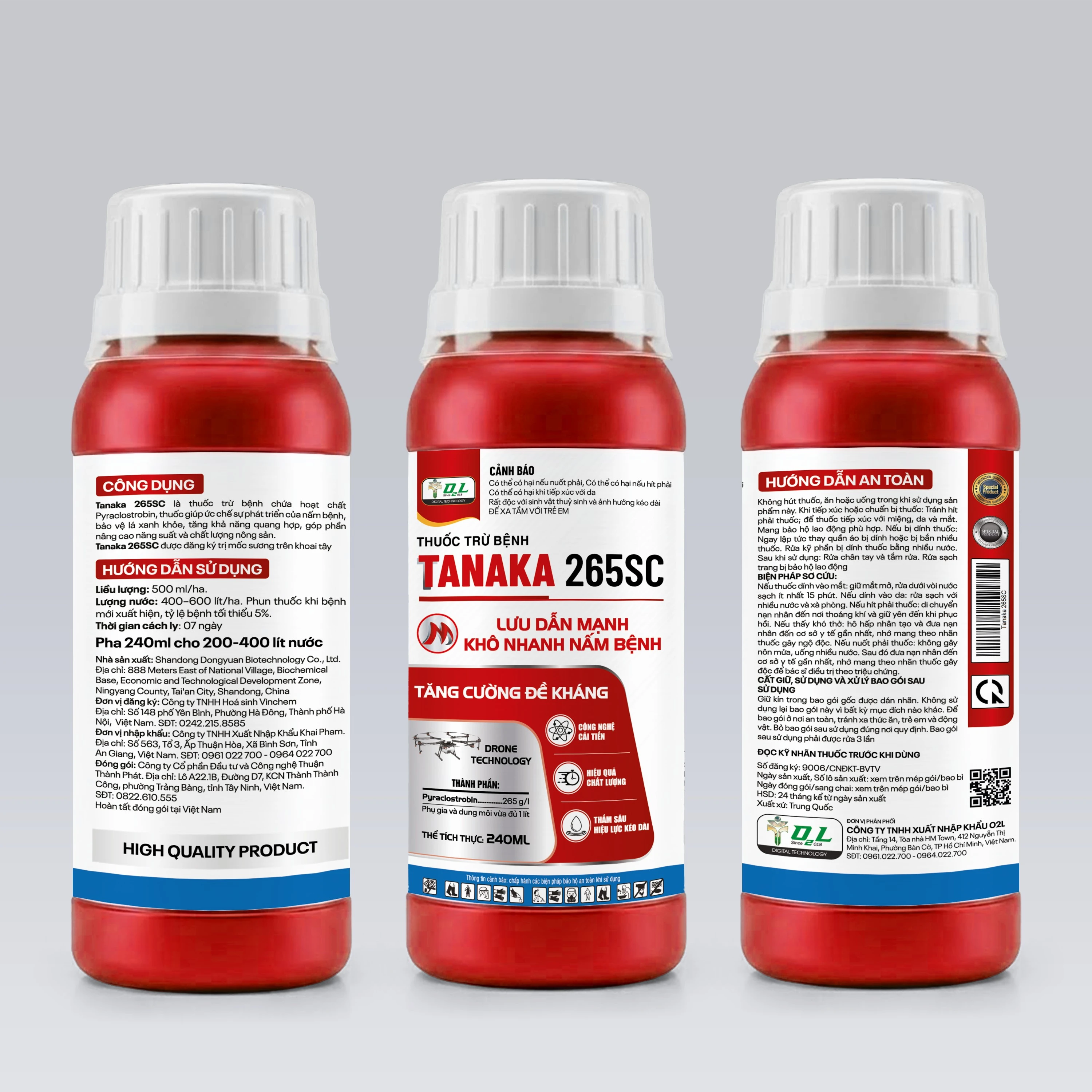 TANAKA 265SC - KHÔ NHANH NẤM BỆNH- NHÃN ĐỎ