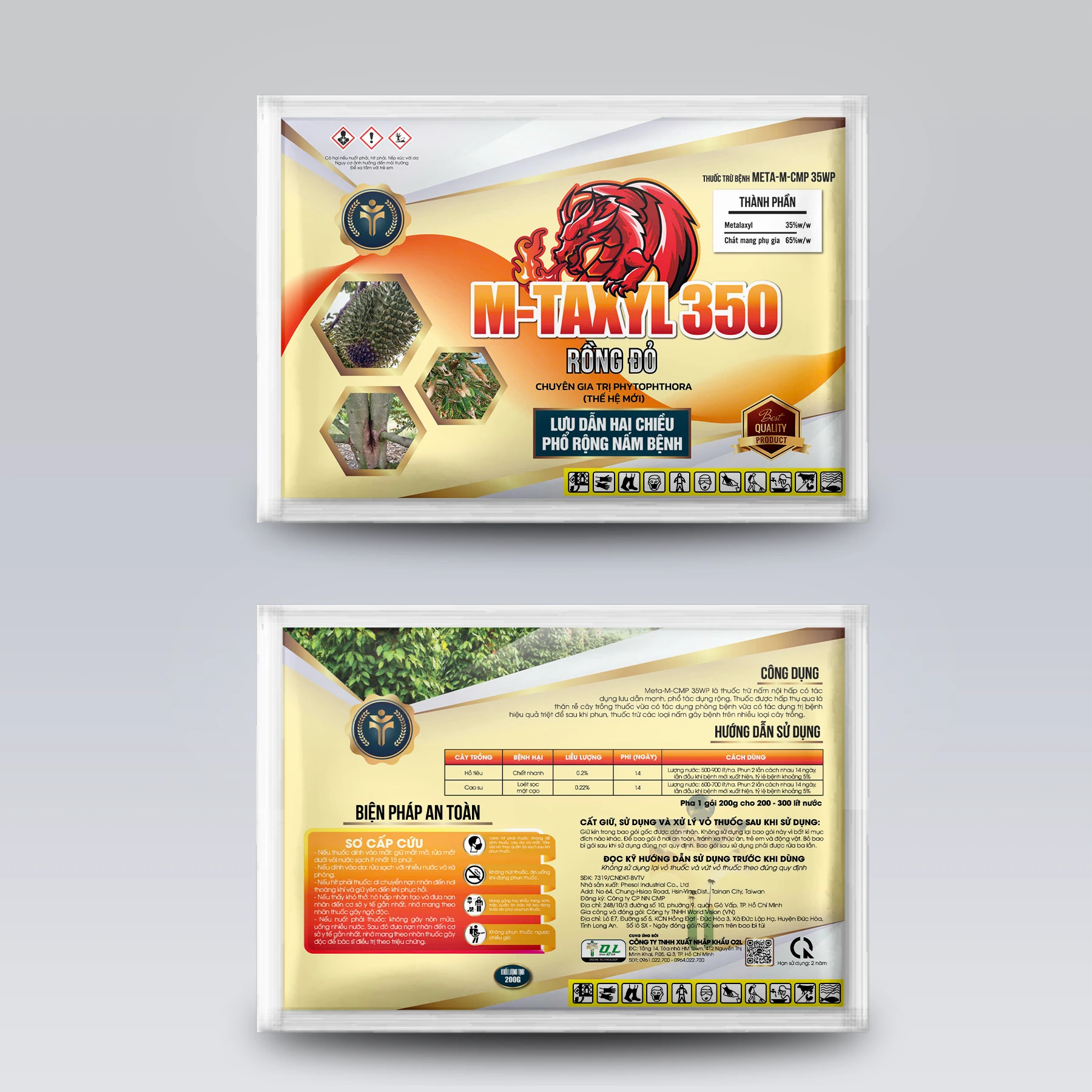 M-TAXYL 350 – RỒNG ĐỎ – CHUYÊN GIA TRỊ PHYTOPHTHORA