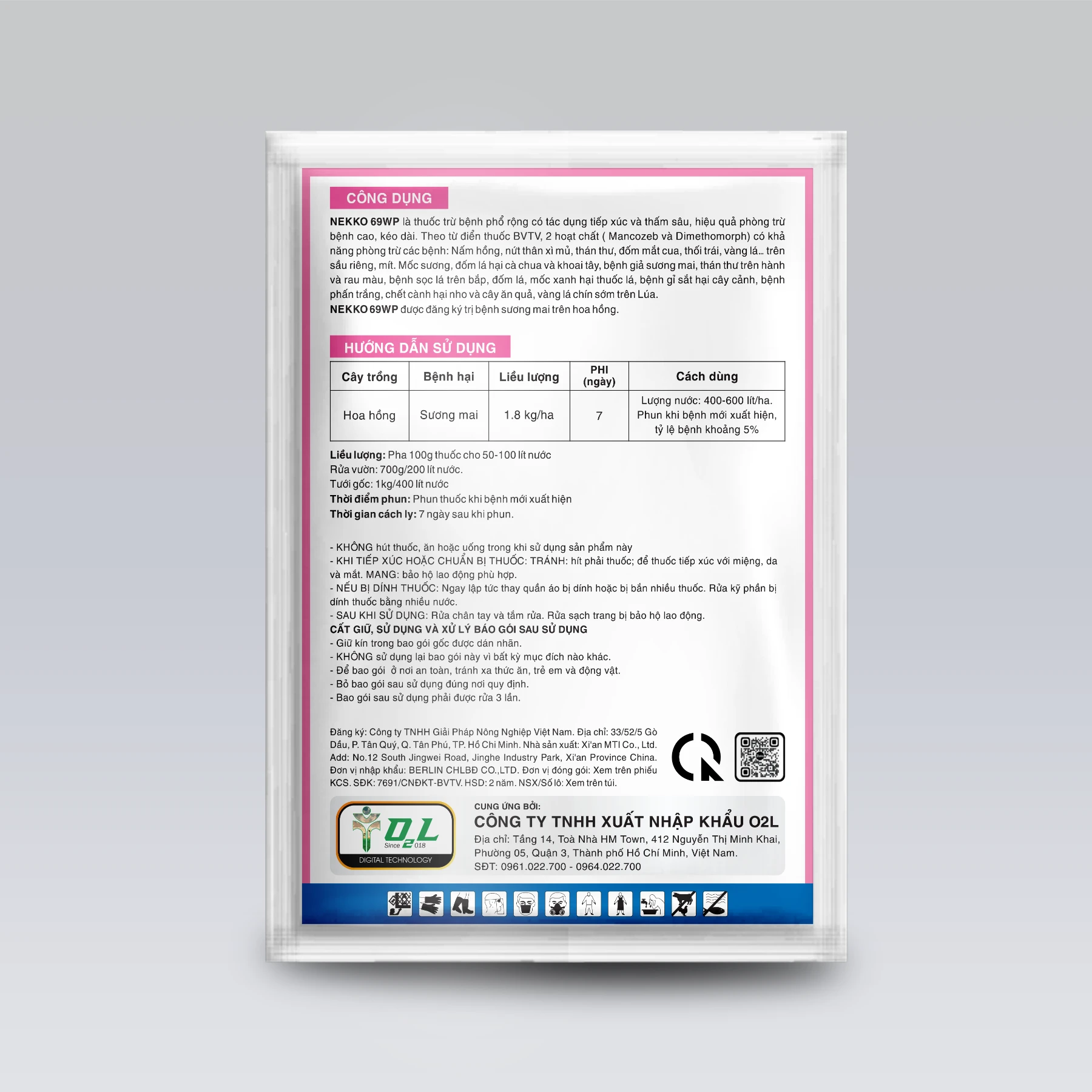 NEKKO 69WP – ĐẶC TRỊ NẤM BỆNH PHỔ RỘNG