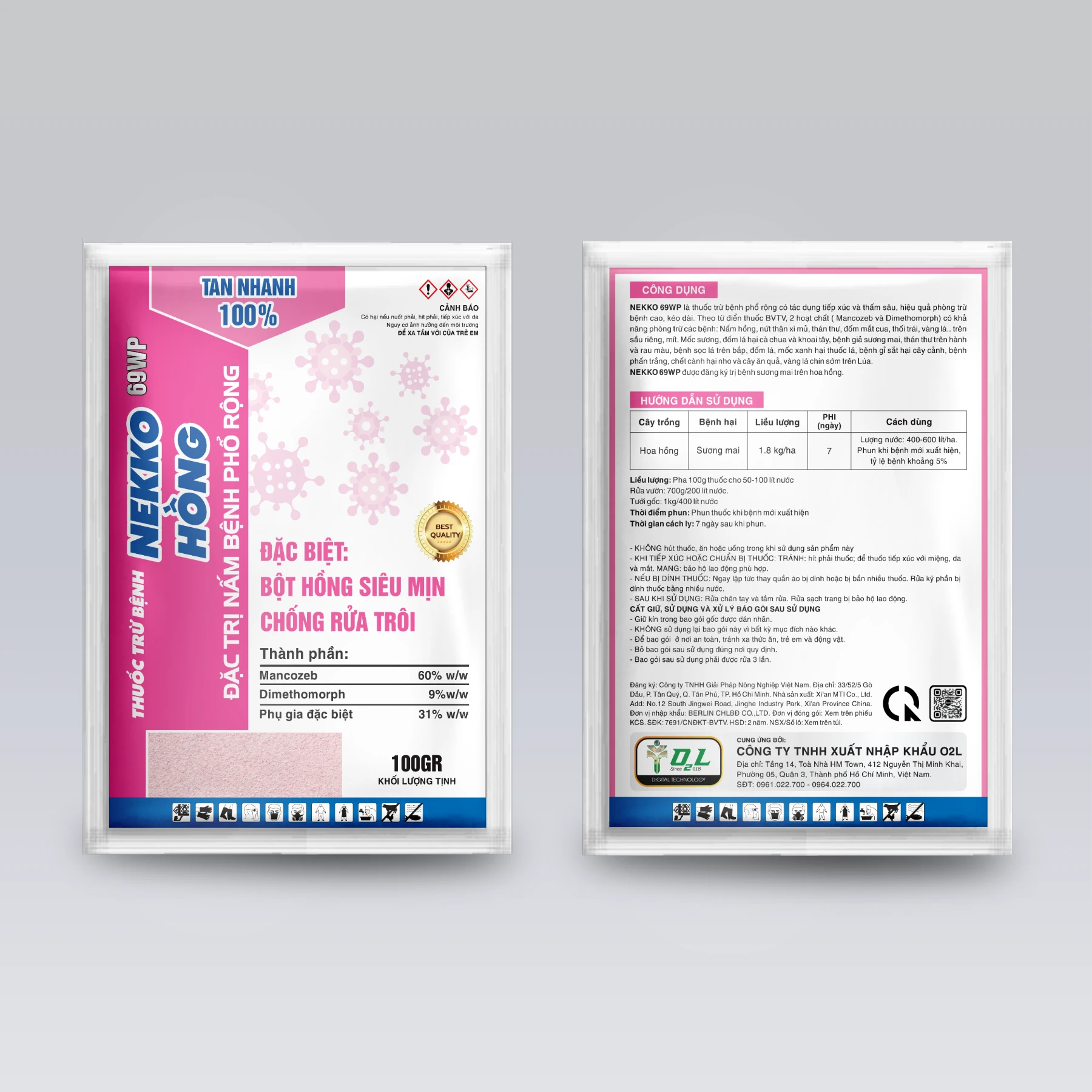 NEKKO 69WP – ĐẶC TRỊ NẤM BỆNH PHỔ RỘNG