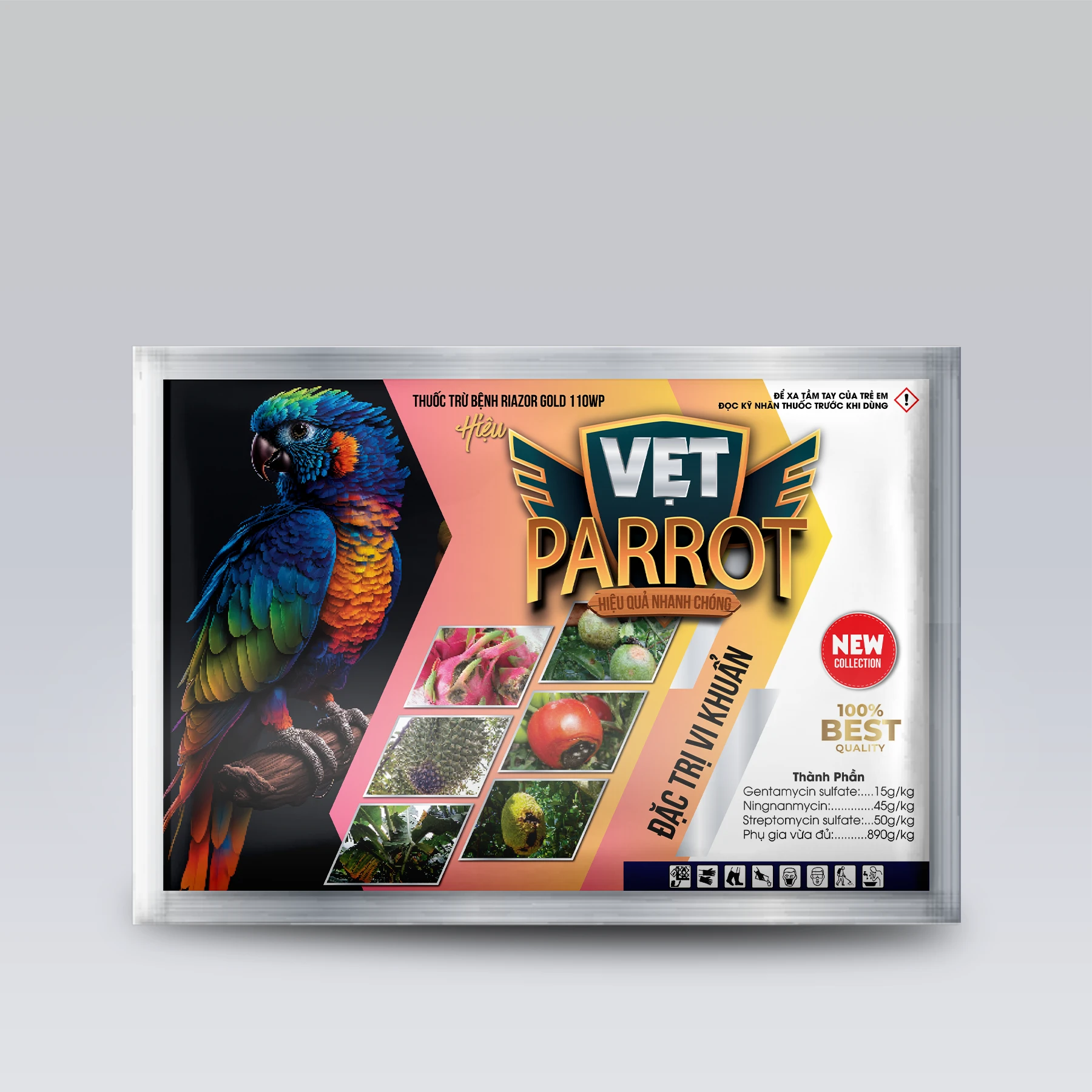 RIAZOR GOLD 110WP – VẸT PARROT ĐẶC TRỊ VI KHUẨN