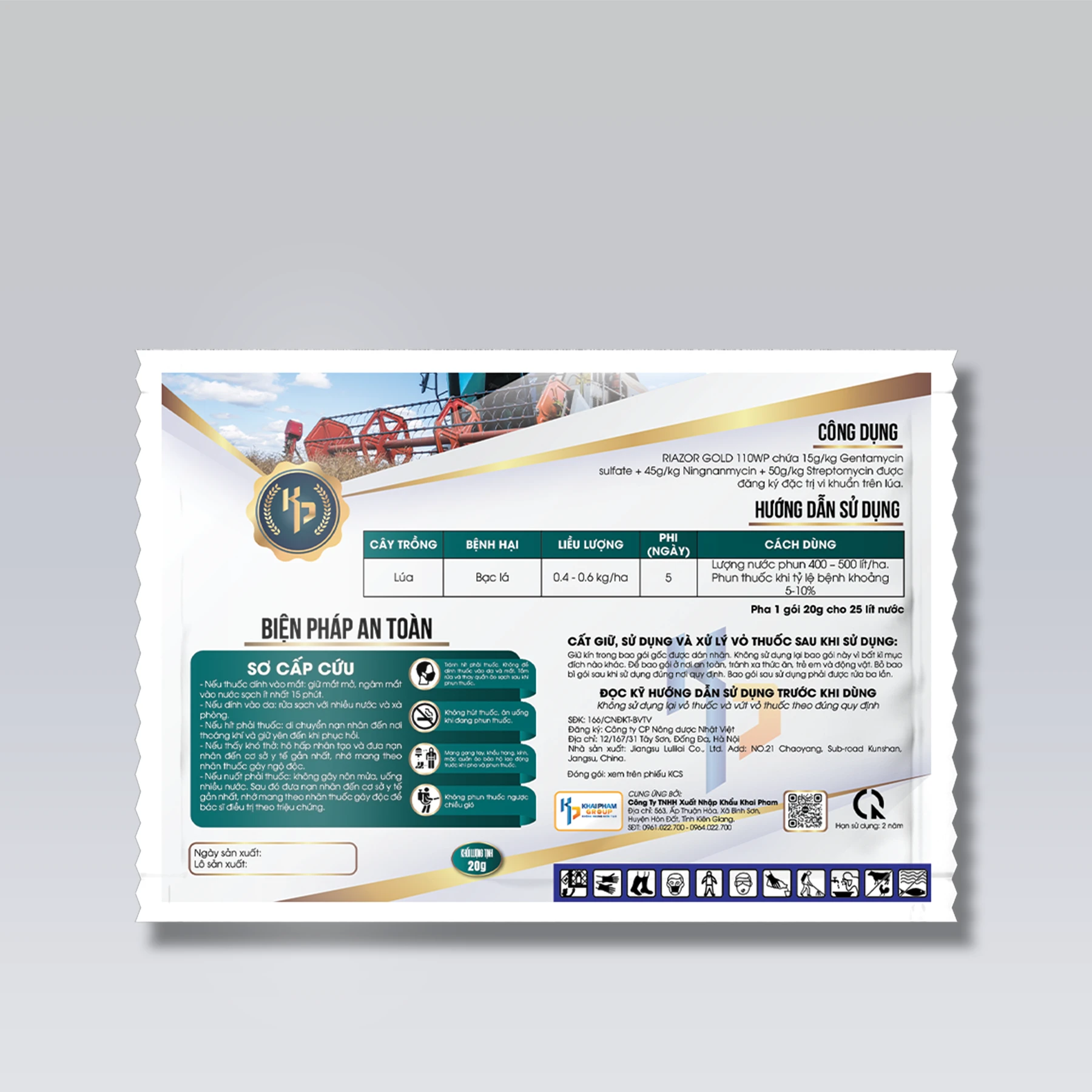 RIAZOR GOLD 110WP – ĐẶC TRỊ VI KHUẨN