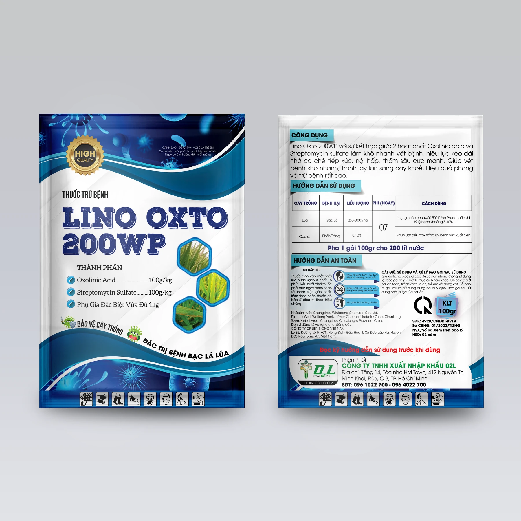 LINO OXTO 200WP – ĐẶC TRỊ BỆNH BẠC LÁ LÚA