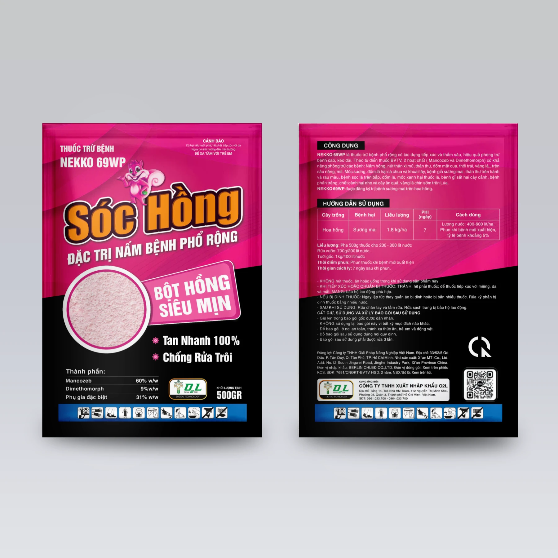 NEKKO 69WP – SÓC HỒNG ĐẶC TRỊ NẤM BỆNH PHỔ RỘNG