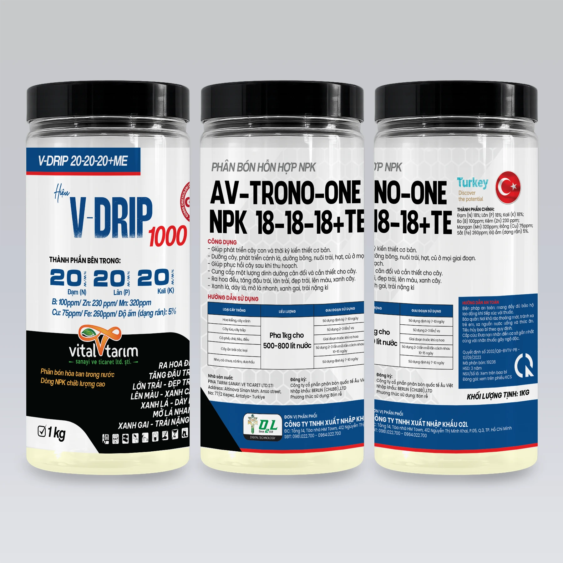 V-DRIP 1000 – Xanh lá, ra hoa đều, tăng đậu trái