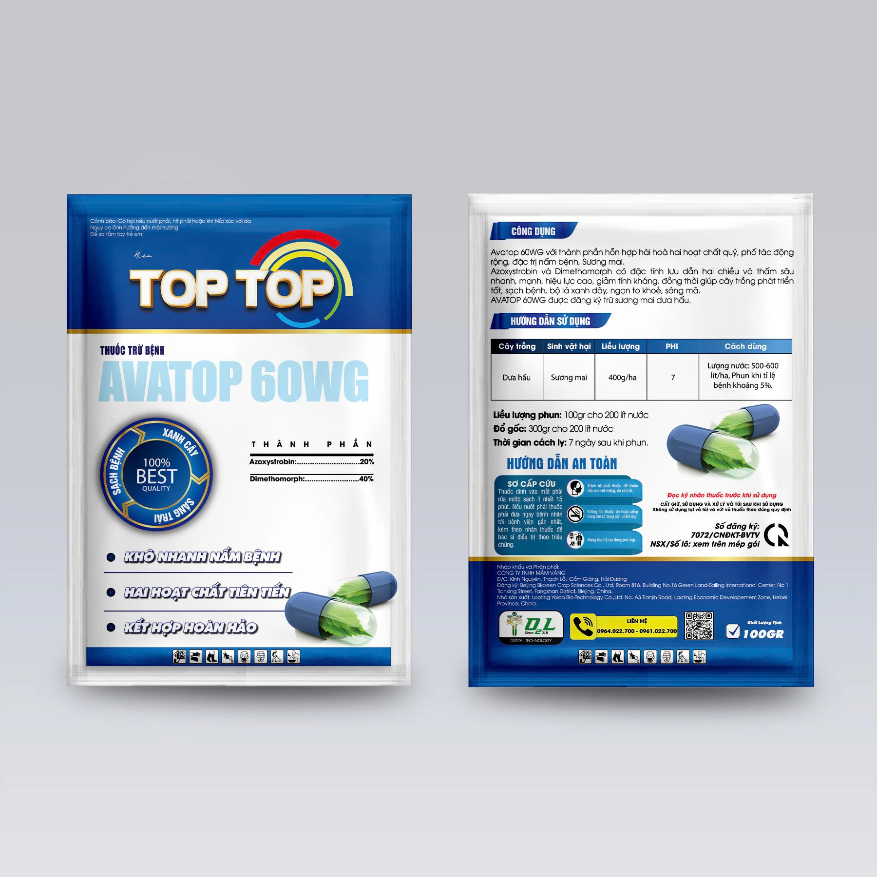 AVATOP 60WG – KHÔ NHANH NẤM BỆNH