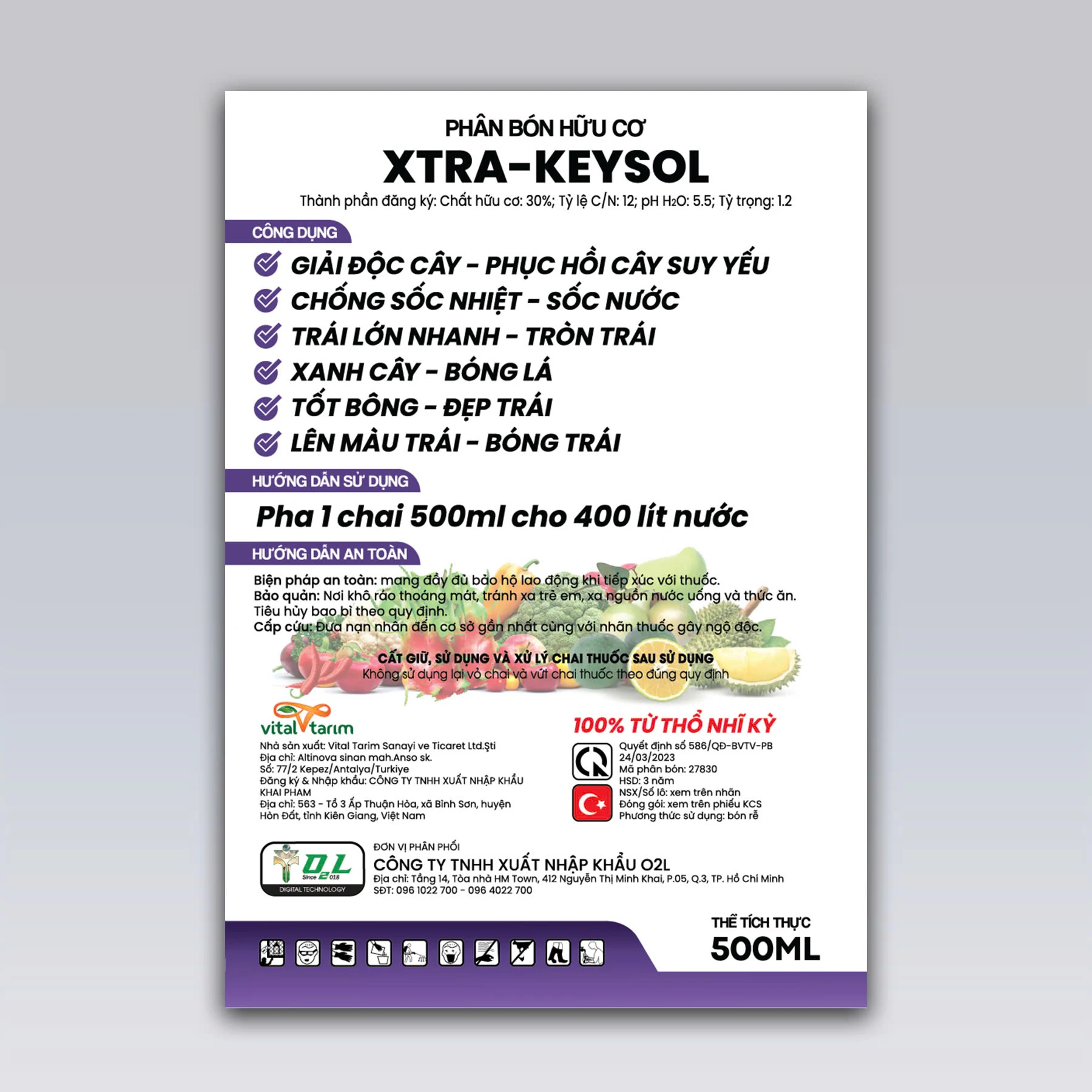 VITAL AMINO – Dưỡng bông ra hoa, đậu trái