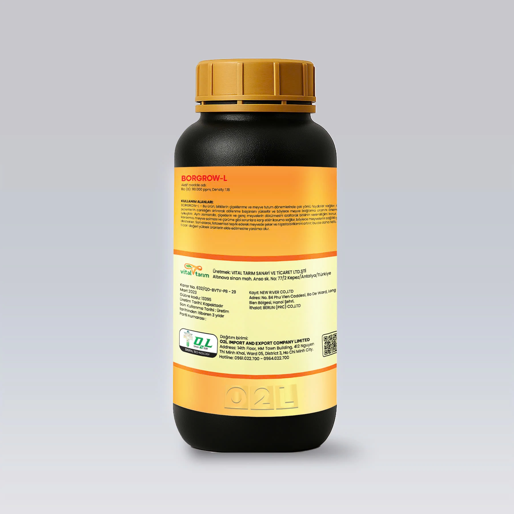 VITAL BORON – Trái lớn, tròn đều, nặng ký