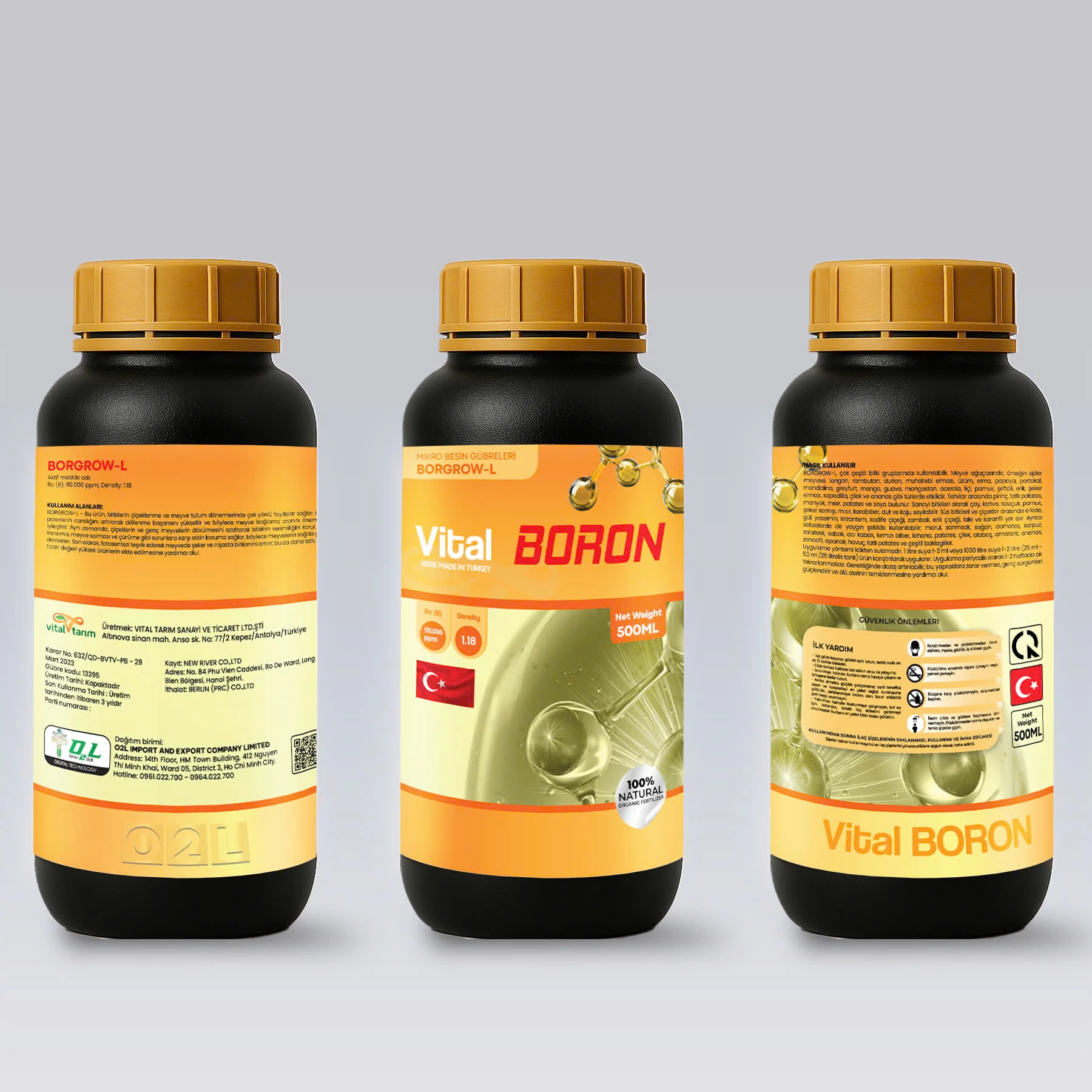 VITAL BORON – Trái lớn, tròn đều, nặng ký