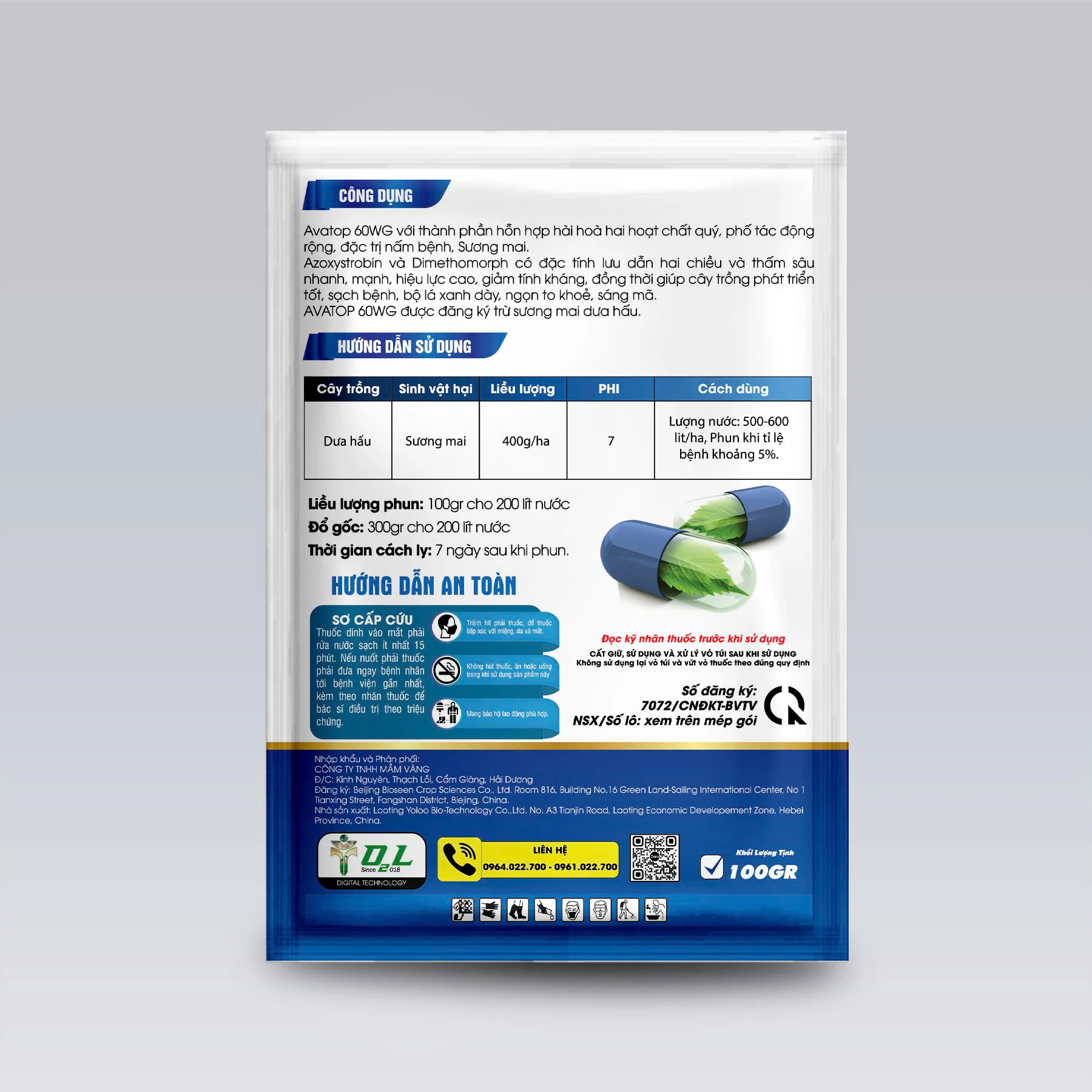 AVATOP 60WG – KHÔ NHANH NẤM BỆNH