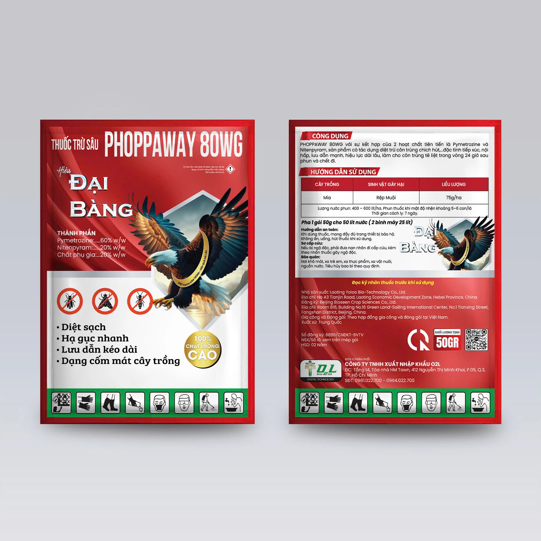 PHOPPAWAY 80WG – ĐÁNH BAY RẦY NÂU