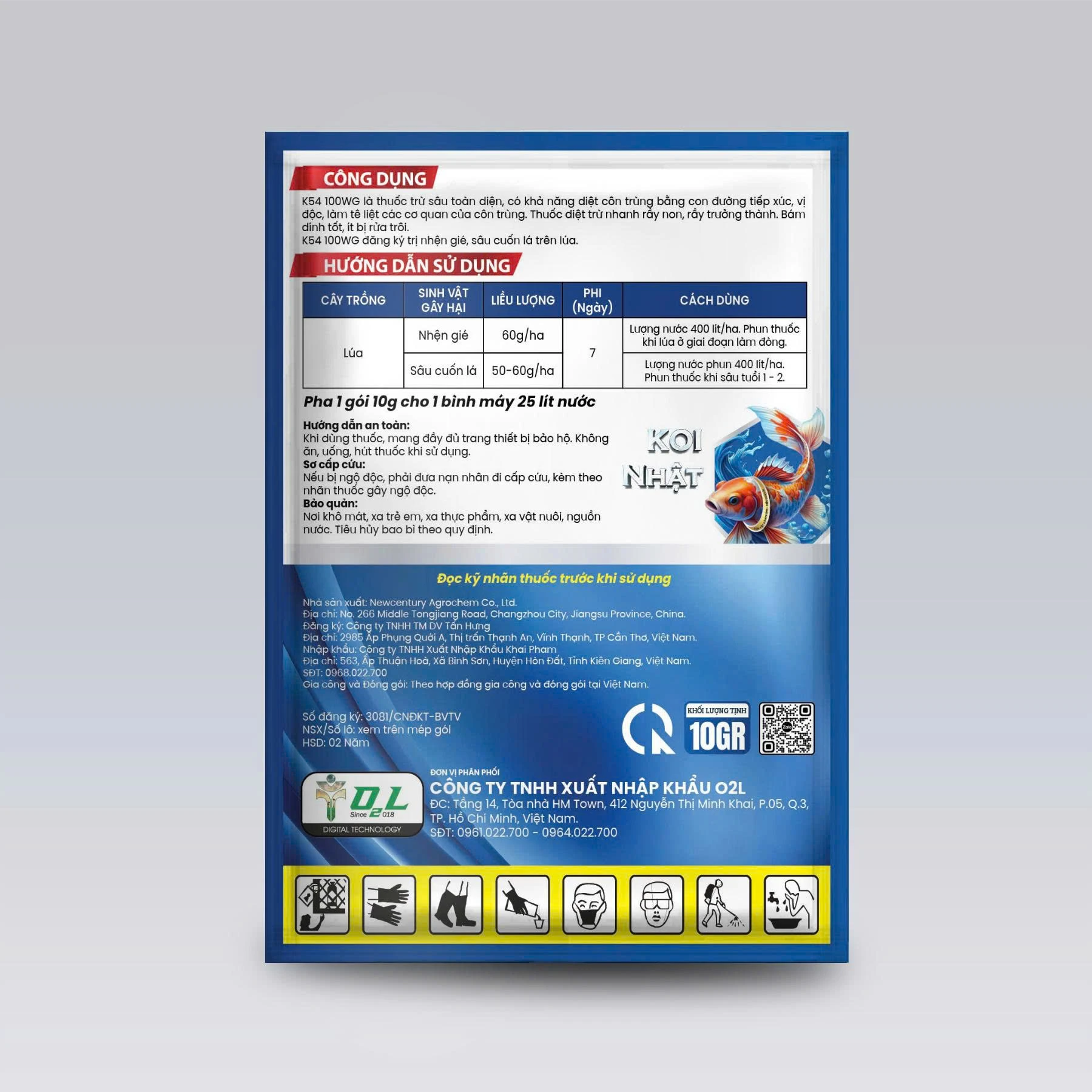 K54 100WG – DẬP TẮT SÂU CUỐN LÁ, NHỆN GIÉ