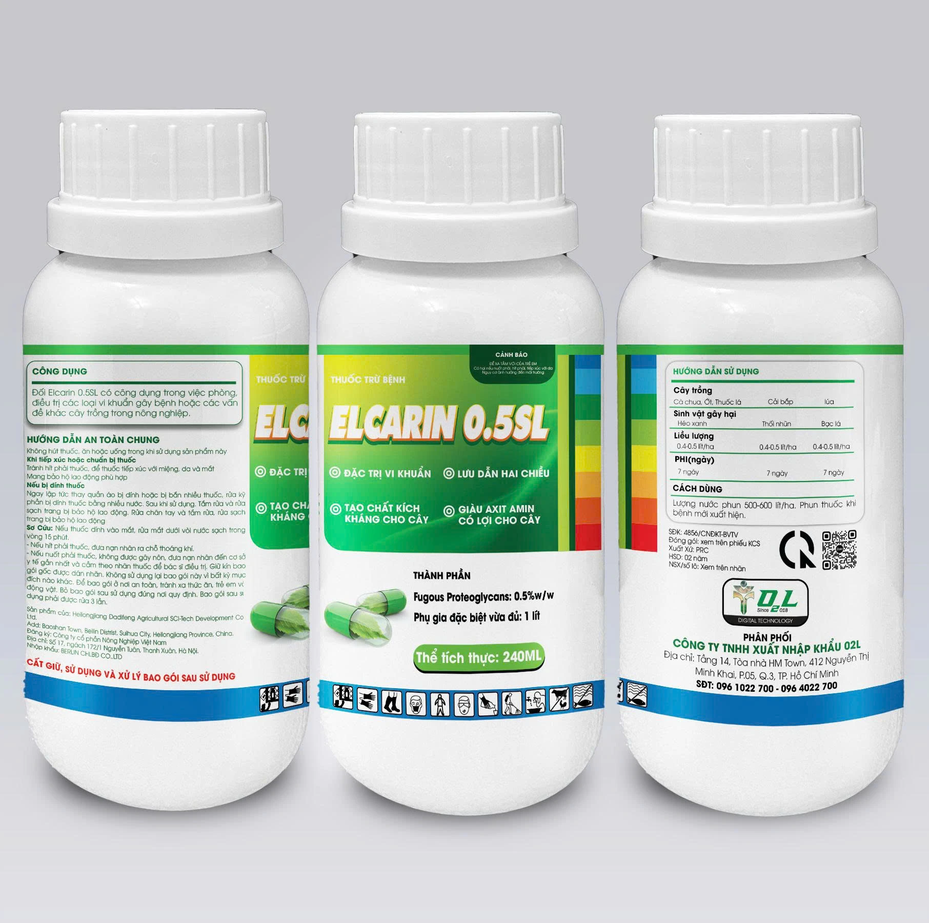 ELCARIN 0.5SL – ĐẶC TRỊ ĐẠO ÔN & VI KHUẨN