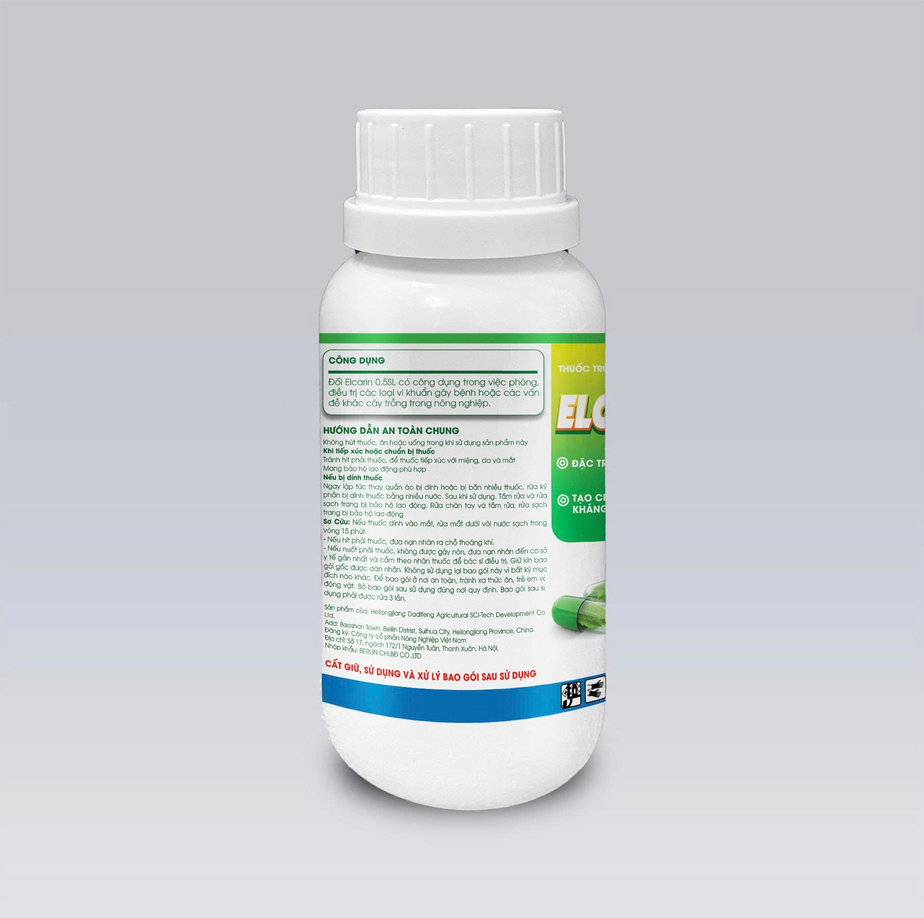 ELCARIN 0.5SL – ĐẶC TRỊ ĐẠO ÔN & VI KHUẨN