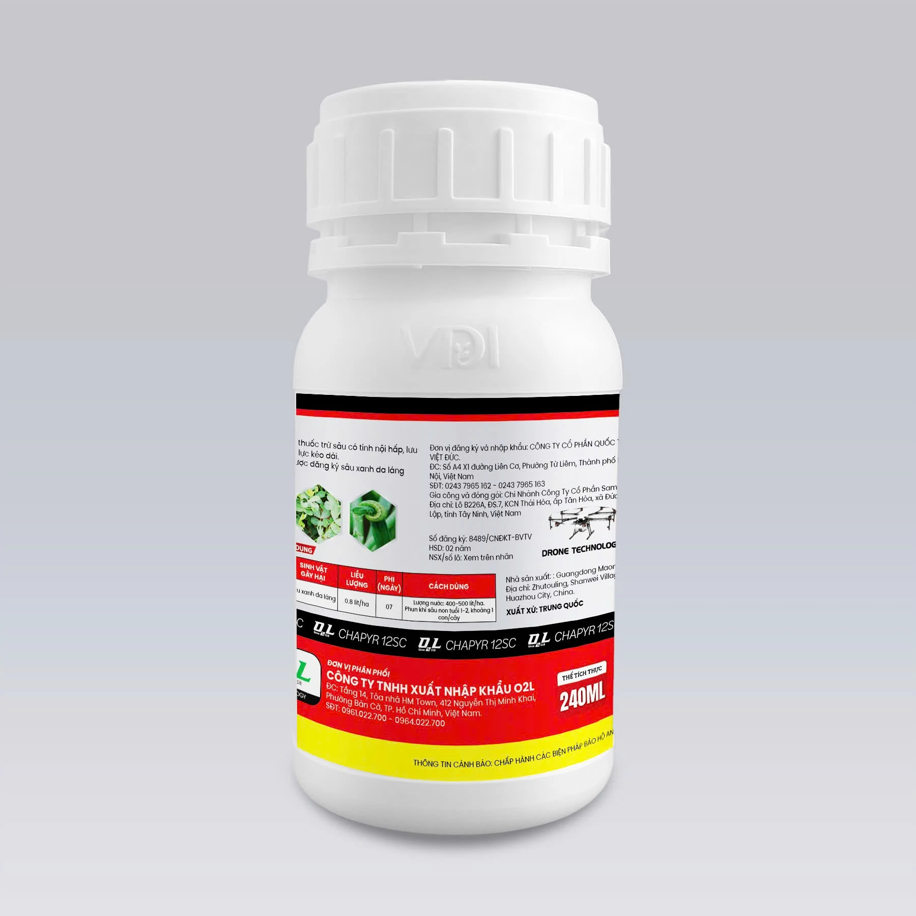 CHAPYR 12SC – ĐẶC TRỊ SÂU XANH DA LÁNG
