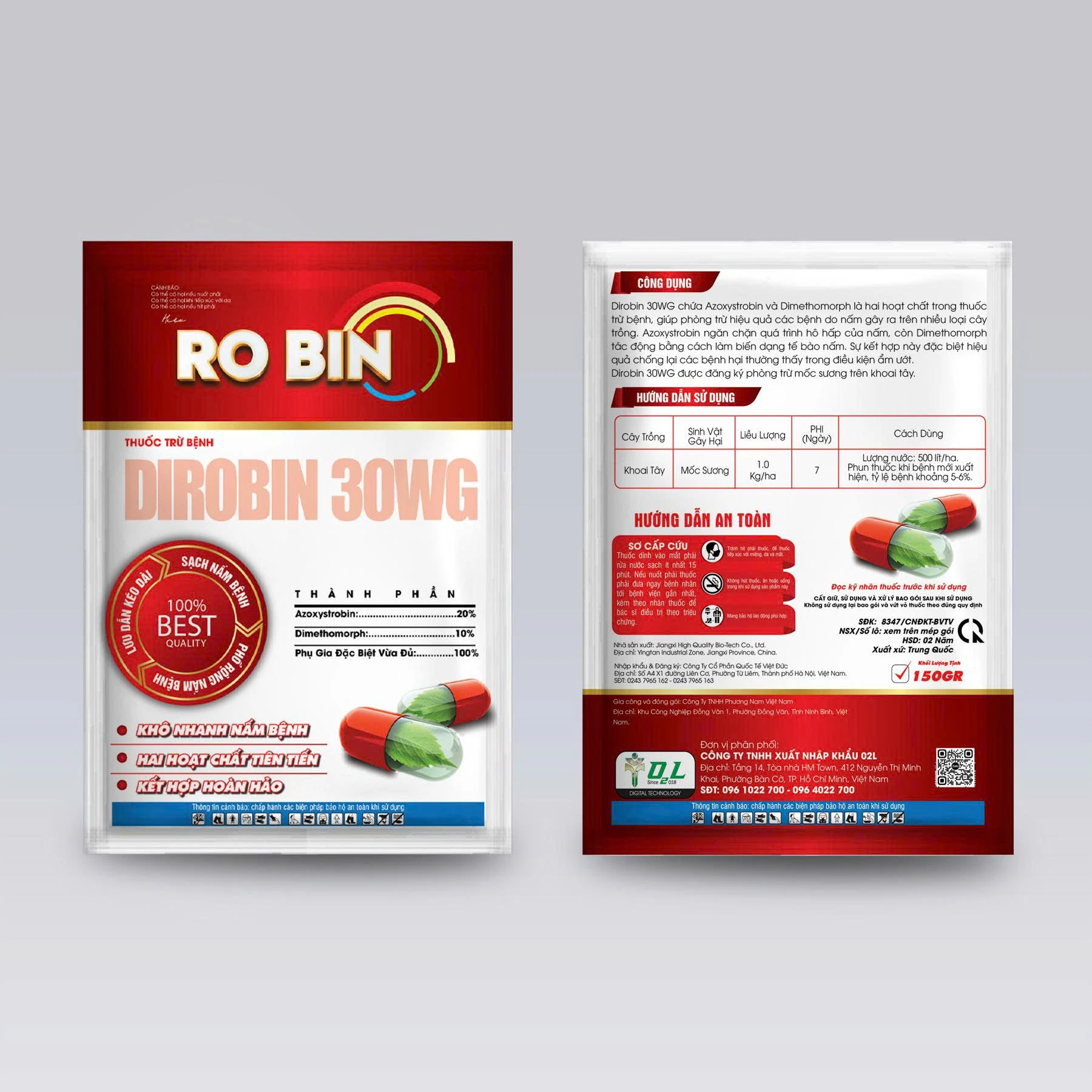 DIROBIN 30WG – KHÔ NHANH NẤM BỆNH