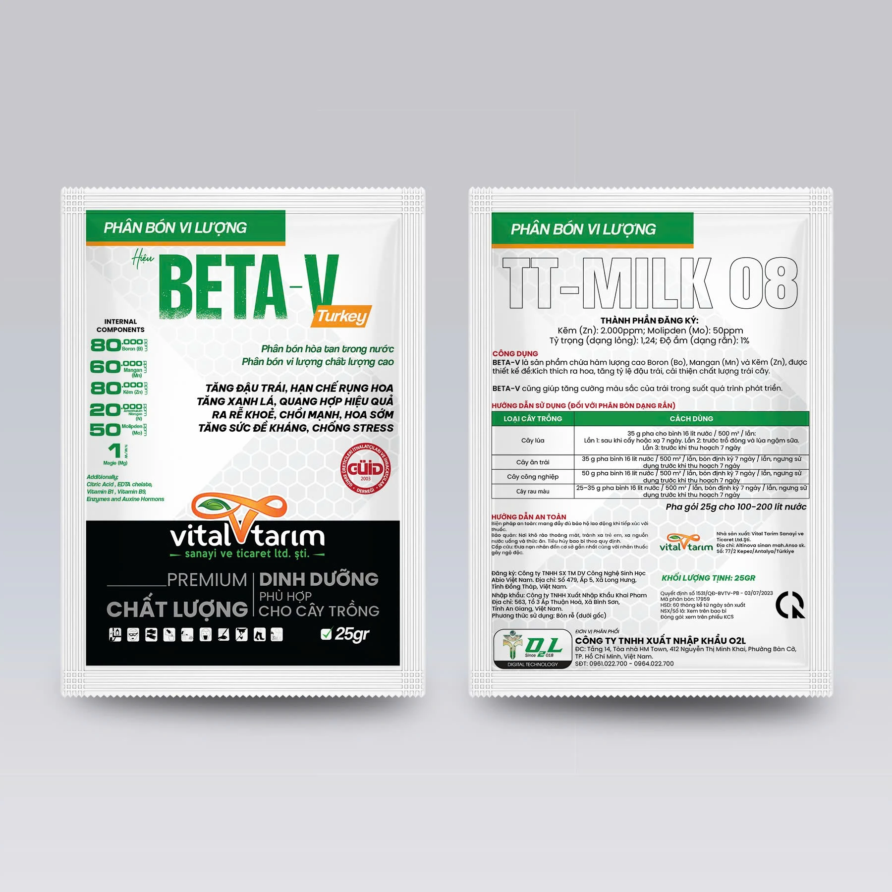 BETA-V TURKEY – Tăng đậu trái, hạn chế rụng hoa