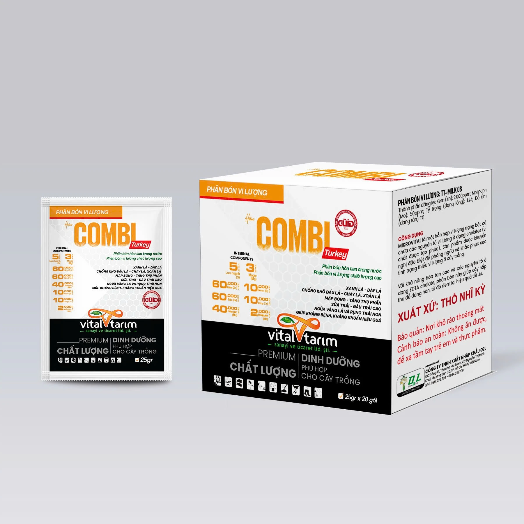 COMBI TURKEY – Xanh lá, dầy lá, tăng thụ phấn