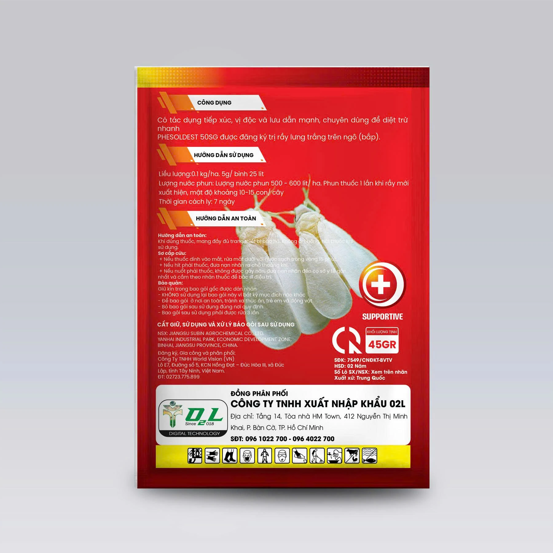 PHESOLDEST 50SG – BÒ HÚC- ĐẶC TRỊ RẦY LƯNG TRẮNG