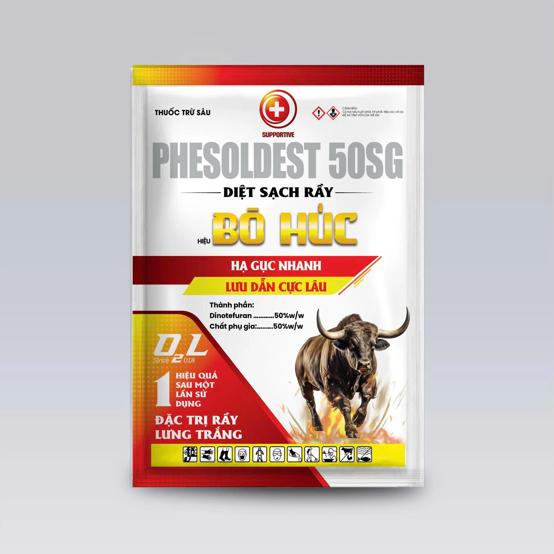 PHESOLDEST 50SG – BÒ HÚC- ĐẶC TRỊ RẦY LƯNG TRẮNG