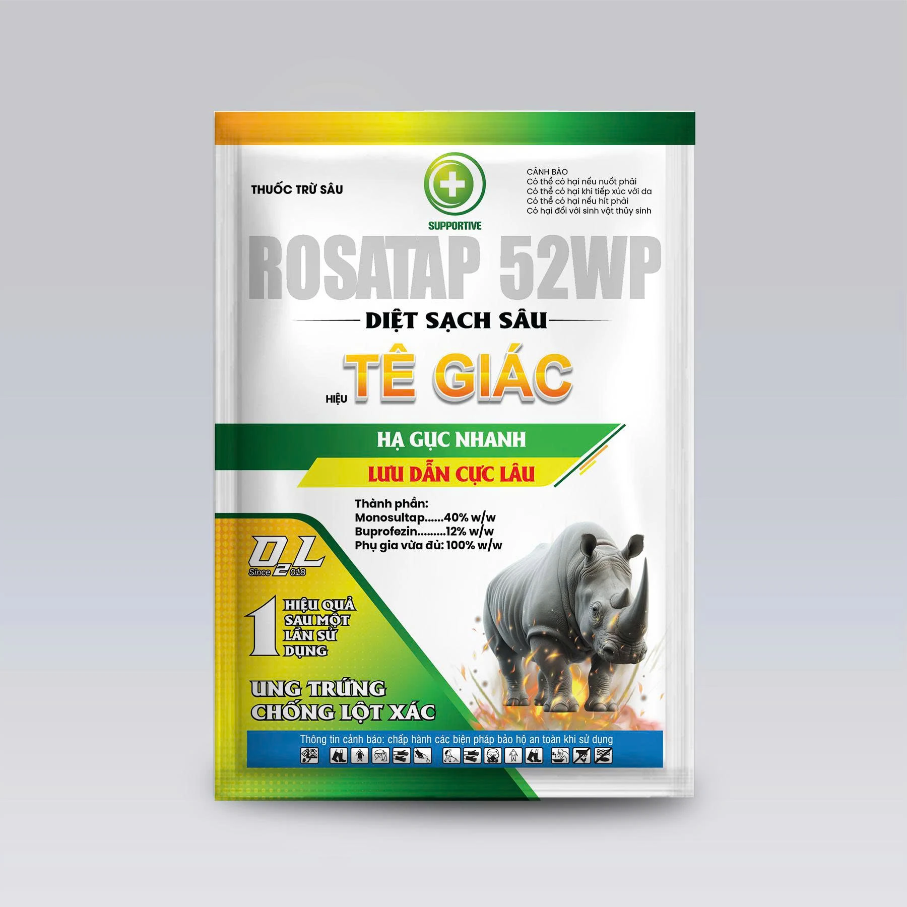 ROSATAP 52WP TÊ GIÁC – UNG TRỨNG, CHỐNG LỘT XÁC