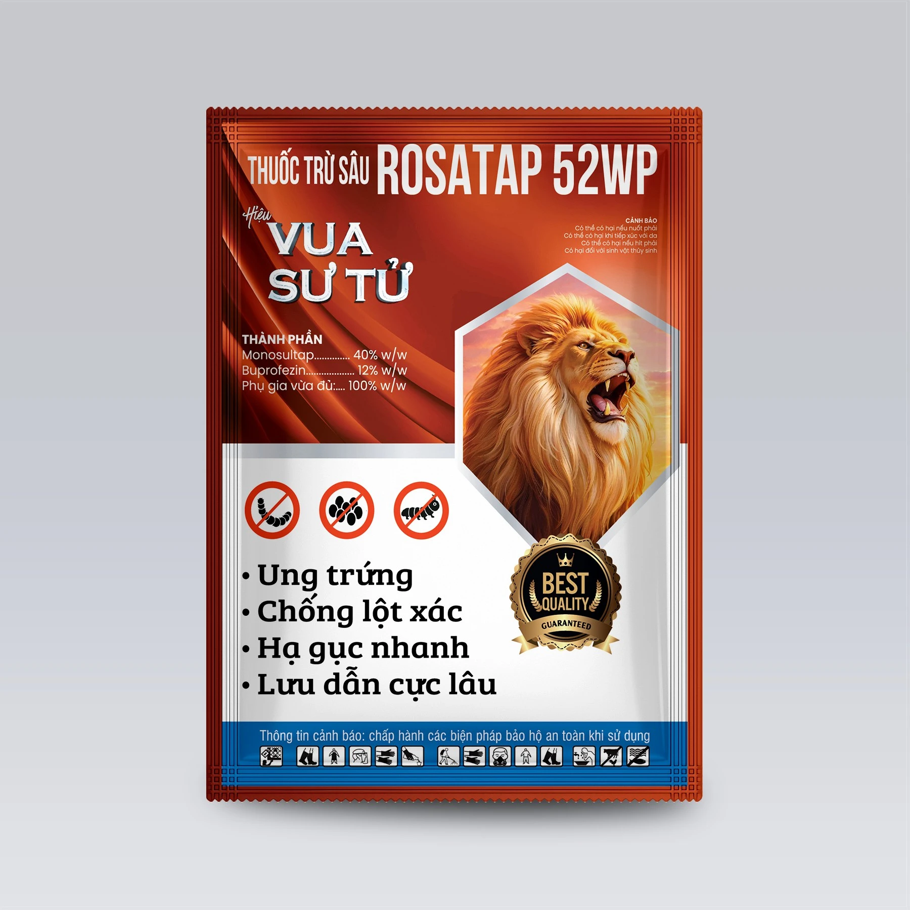 ROSATAP 52WP VUA SƯ TỬ – UNG TRỨNG, CHỐNG LỘT XÁC