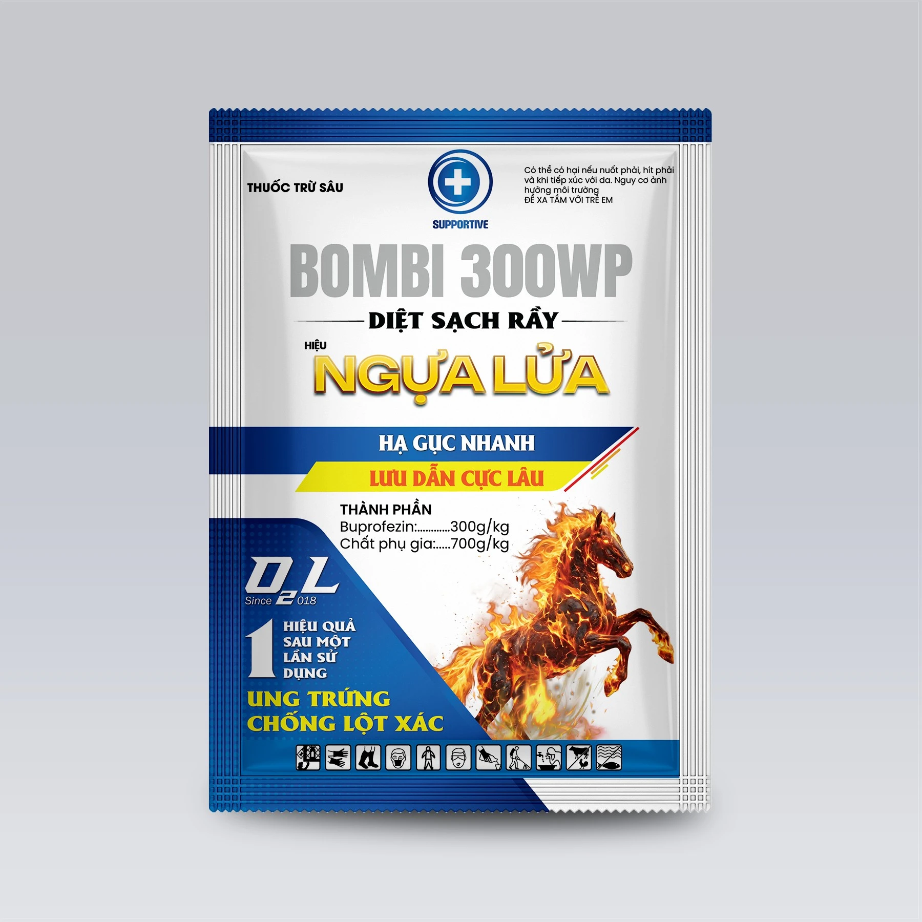 BOMBI 300WP NGỰA LỬA – DIỆT SẠCH RẦY, HẠ GỤC NHANH, LƯU DẪN CỰC LÂU