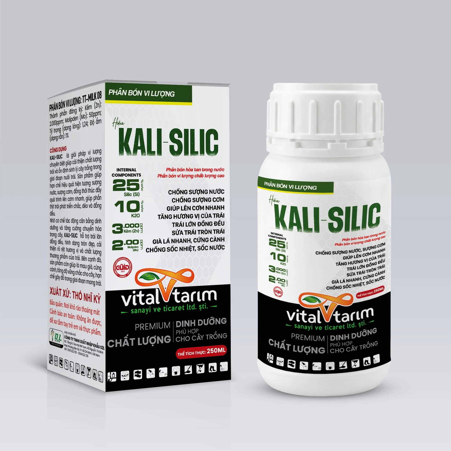 KALI-SILIC – CHỐNG SƯỢNG, LÊN CƠM NHANH, TRÁI LỚN ĐỒNG ĐỀU