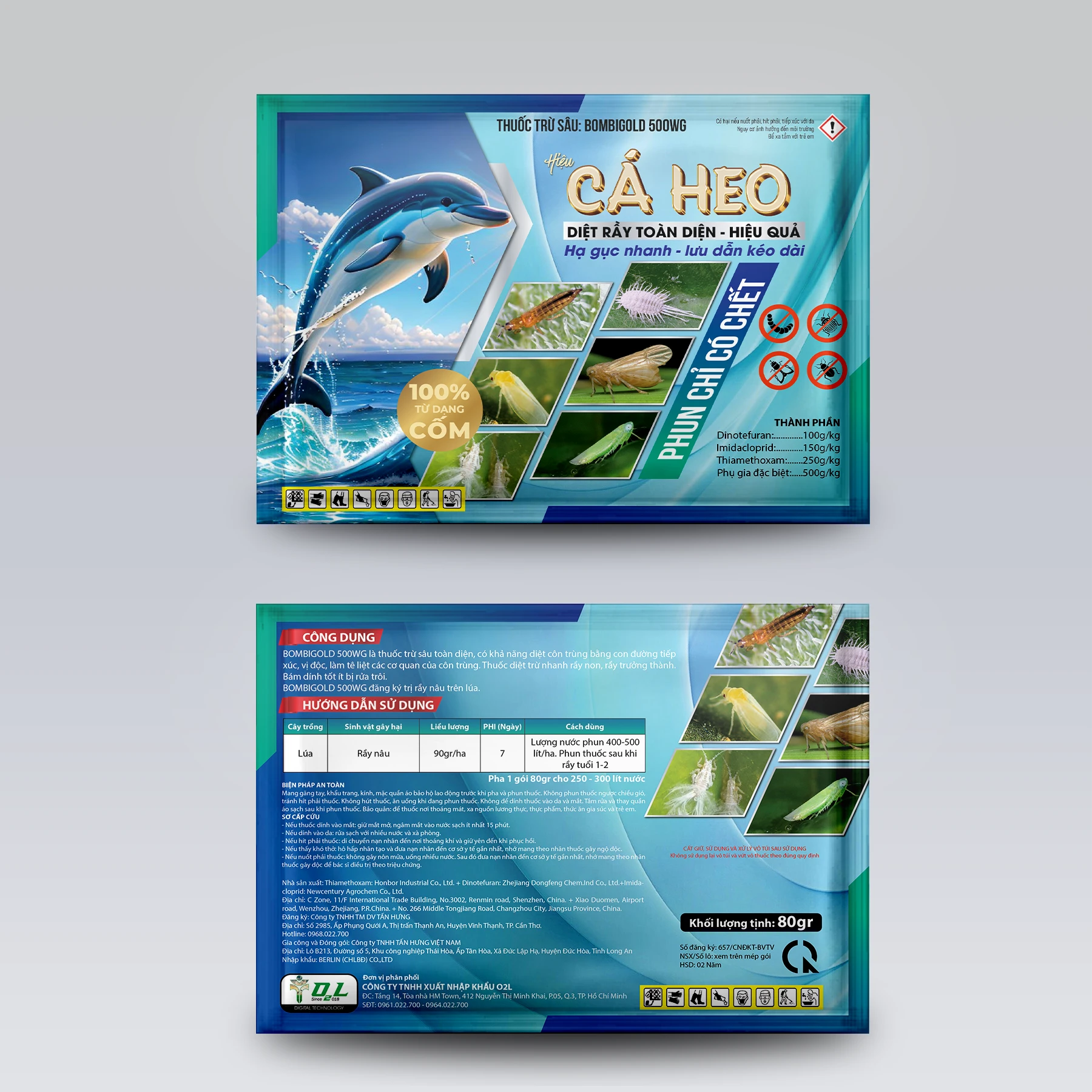 BOMBIGOLD 500WG CÁ HEO - DIỆT RẦY TOÀN DIỆN