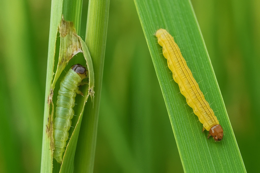SÂU CUỐN LÁ HẠI LÚA: DẤU HIỆU, MỨC ĐỘ NGUY HIỂM VÀ BIỆN PHÁP KIỂM SOÁT