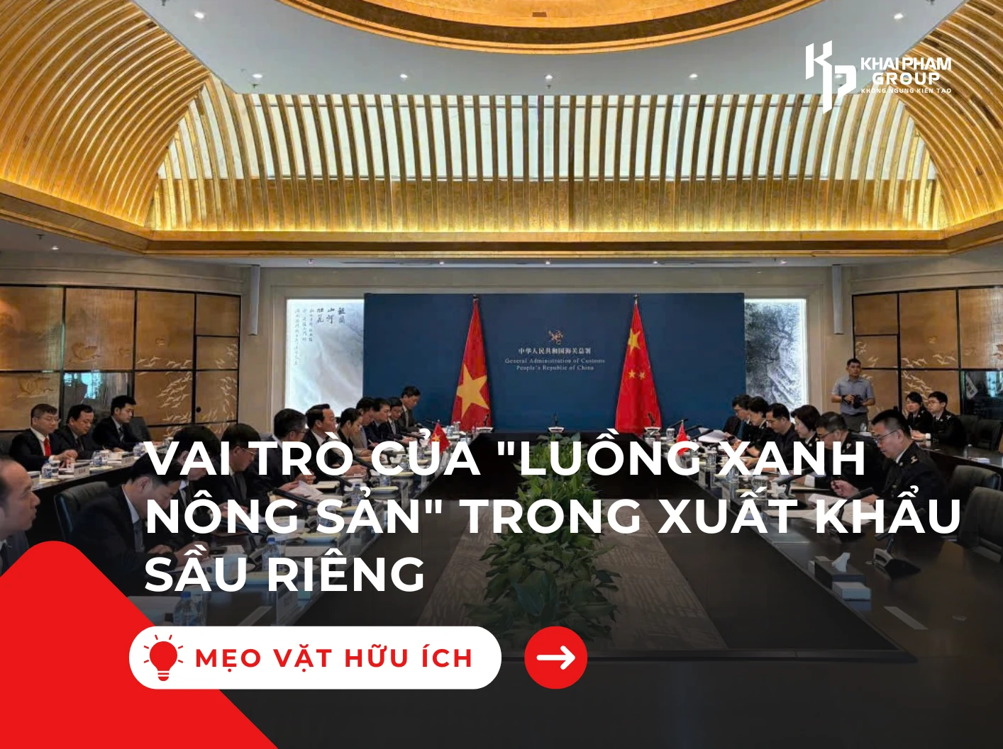 Vai trò của "luồng xanh nông sản" trong xuất khẩu sầu riêng