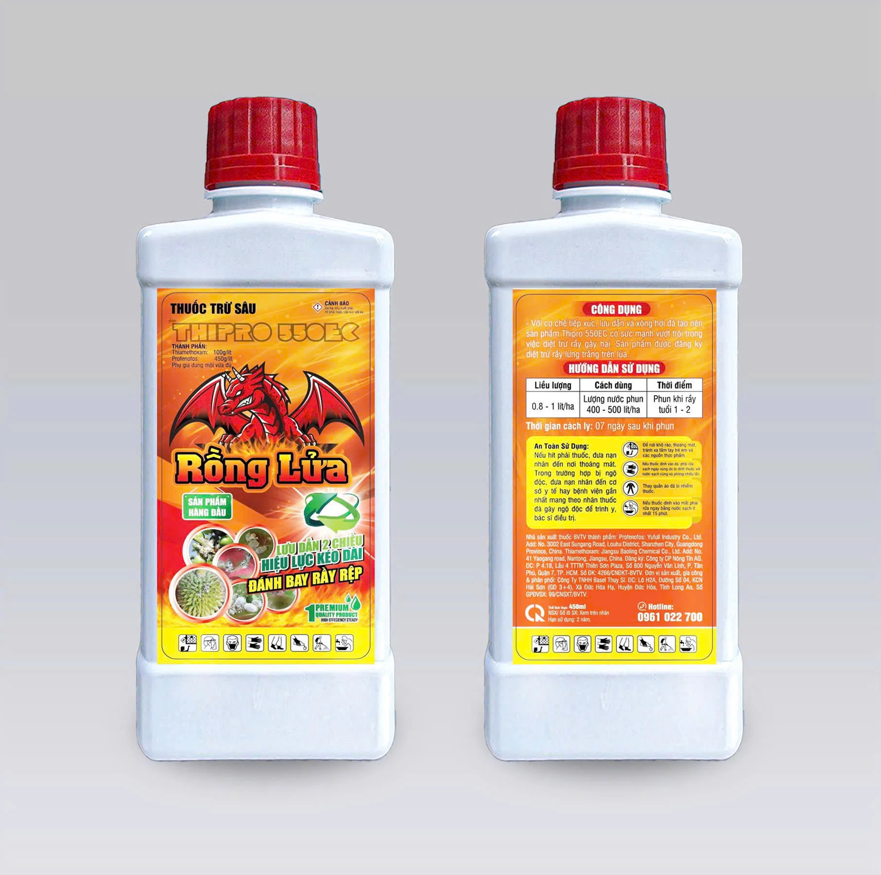 THIPRO 550EC RỒNG LỬA – ĐÁNH BAY RẦY RỆP