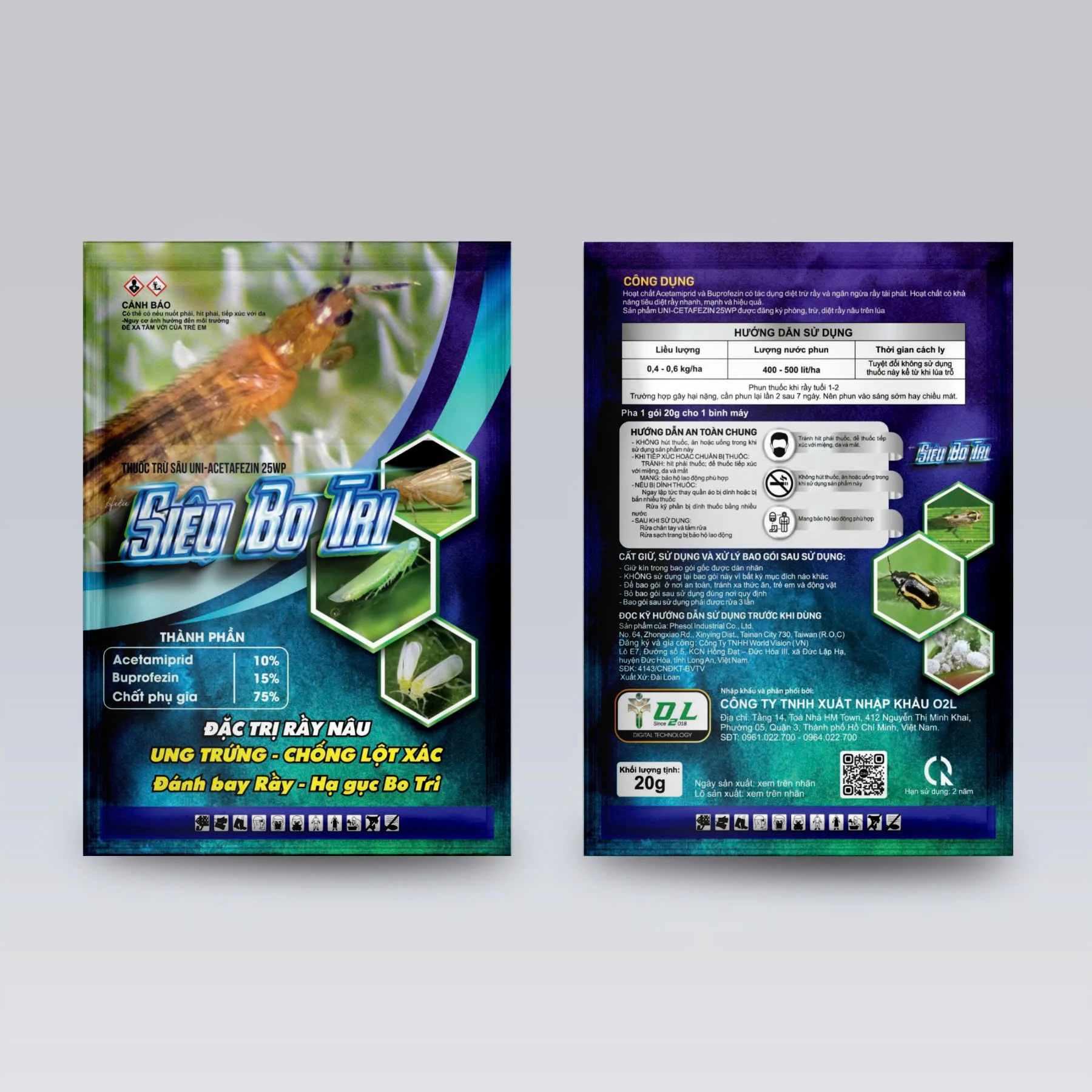 UNI-ACETAFEZIN 25WP – SIÊU BỌ TRĨ – ĐẶC TRỊ RẦY NÂU