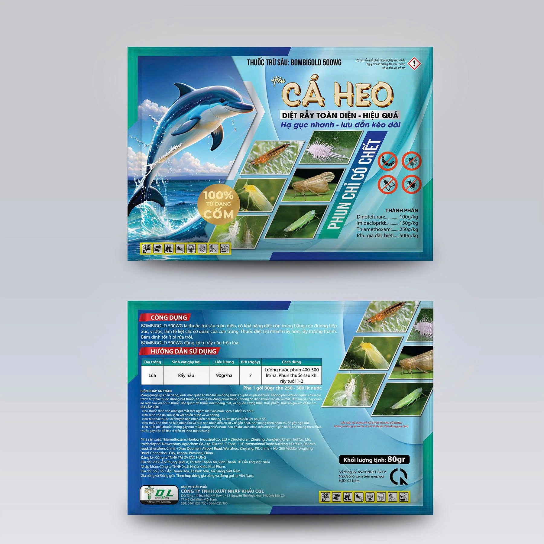 BOMBIGOLD 500WG CÁ HEO - DIỆT RẦY TOÀN DIỆN