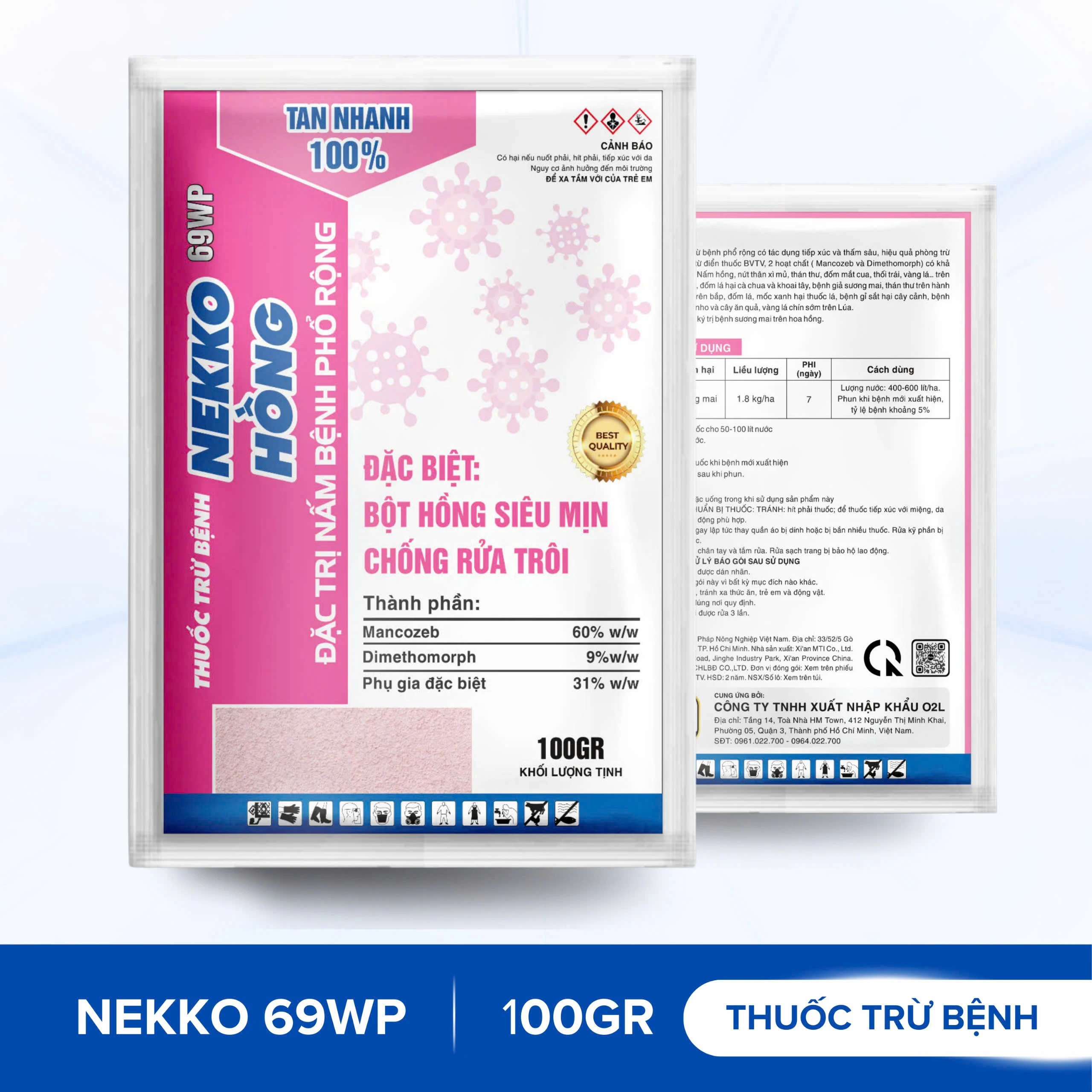 ĐẶC TRỊ NẤM BỆNH PHỔ RỘNG